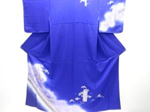 未使用品　短冊に花古典柄訪問着